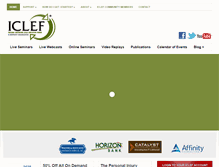 Tablet Screenshot of iclef.org